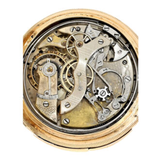 Swiss 14k gold 5 minute repeating chronograph Circa 1910