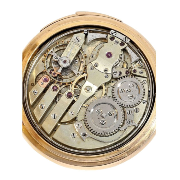 Swiss rose gold open faced quarter repeating lever Circa 1885 Swiss rose gold open faced quarter repeating lever Circa 1885