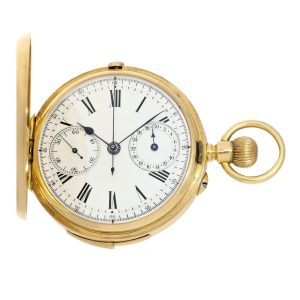 Swiss quarter repeating chronograph with register Circa 1890