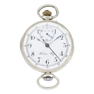Early Russian silver former wristwatch chronograph Circa 1910