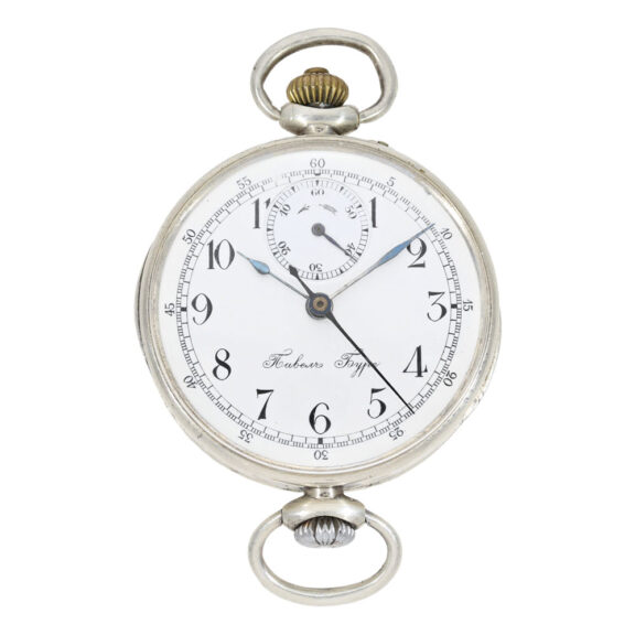 Early Russian silver former wristwatch chronograph Circa 1910