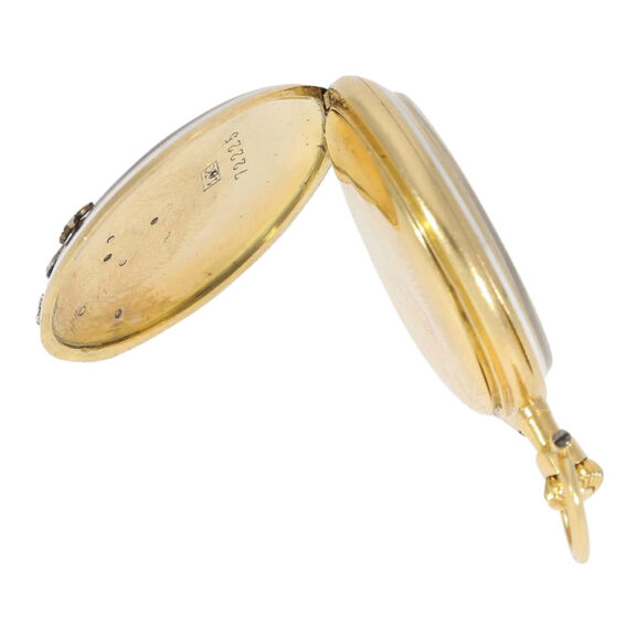 Swiss gold decorated Belle Epoque pendant watch Circa 1900 Swiss gold decorated Belle Epoque pendant watch Circa 1900