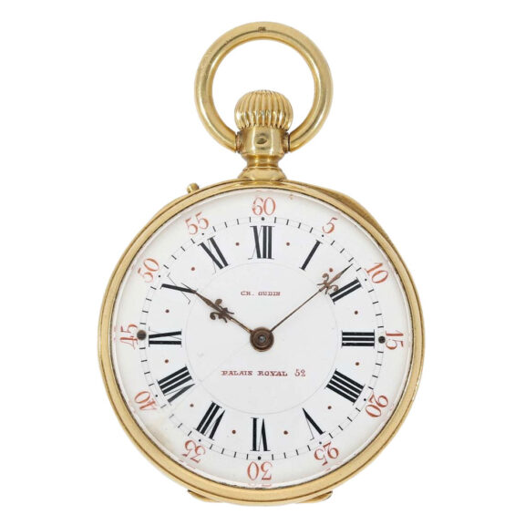 Unique French gold and cloisonné enamel watch Circa 1870 Unique French gold and cloisonné enamel watch Circa 1870