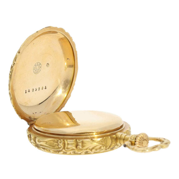 Swiss gold in Renaissance style decorated lever Circa 1900 Swiss gold in Renaissance style decorated lever Circa 1900