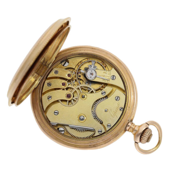 Swiss rose gold hunting cased lever lady's watch Circa 1900 Swiss rose gold hunting cased lever lady's watch Circa 1900