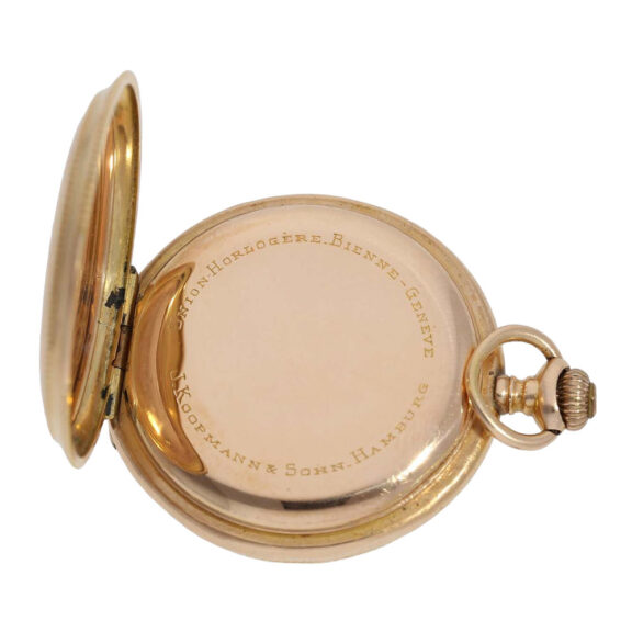 Swiss rose gold hunting cased lever lady's watch Circa 1900 Swiss rose gold hunting cased lever lady's watch Circa 1900