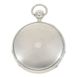 Large silver quarter repeater with skeletonized dial Circa 1830 Large silver quarter repeater with skeletonized dial Circa 1830