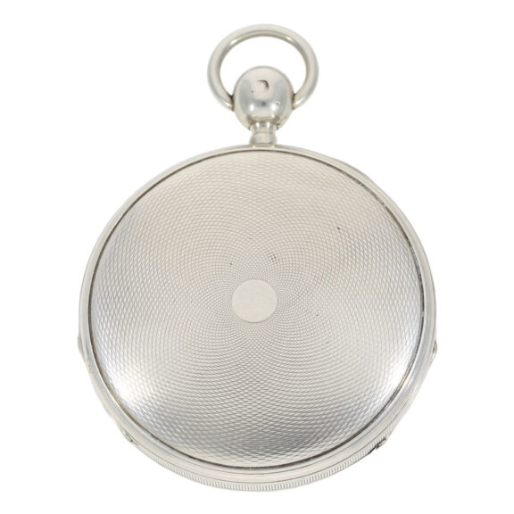 Large silver quarter repeater with skeletonized dial Circa 1830 Large silver quarter repeater with skeletonized dial Circa 1830