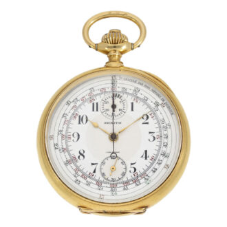 High quality Swiss gold chronograph 'Compteur' Circa 1915