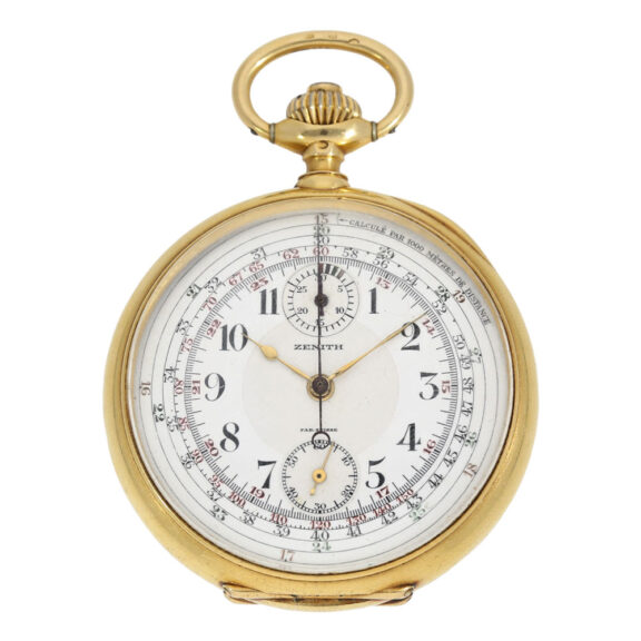 High quality Swiss gold chronograph 'Compteur' Circa 1915