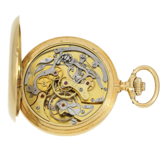 High quality Swiss gold chronograph 'Compteur' Circa 1915 High quality Swiss gold chronograph 'Compteur' Circa 1915