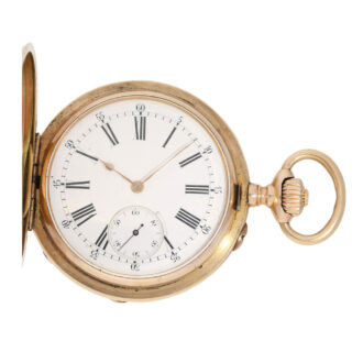 Historically interesting rose gold full hunter lever Circa 1895