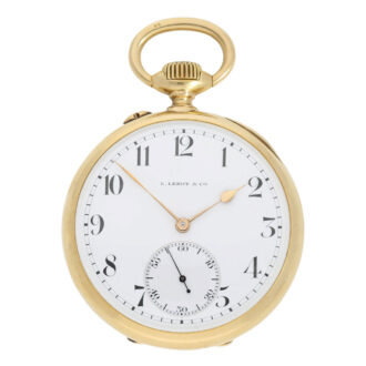 Highly interesting French 18k gold deck watch Circa 1900