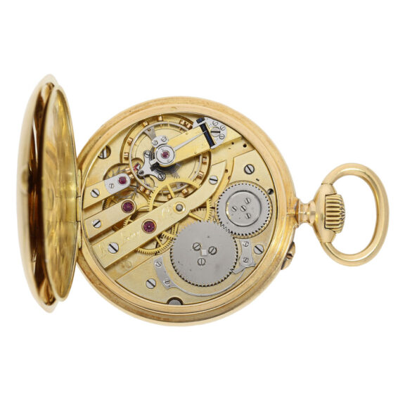 Highly interesting French 18k gold deck watch Circa 1900 Highly interesting French 18k gold deck watch Circa 1900