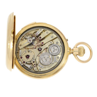 Exquisite Swiss gold quarter repeating chronometer Circa 1890