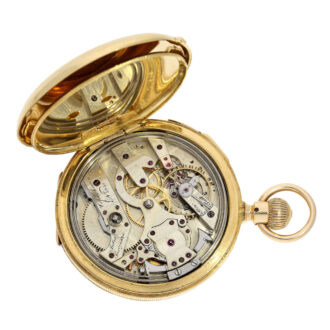 Danish gold open faced quarter repeating lever Circa 1948