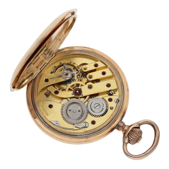 Swiss rose gold hunting cased ankerchronometer Circa 1910 Swiss rose gold hunting cased ankerchronometer Circa 1910