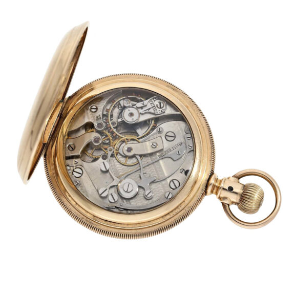 American pocket chronograph with special dial Circa 1890 American pocket chronograph with special dial Circa 1890