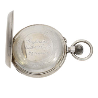 Swiss digital watch with jumping hour and minute Circa 1900