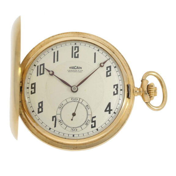 Swiss gold hunting cased 'Chronometre Vulcain' Circa 1920
