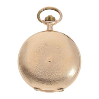 German 14k rose gold hunting cased lever watch Circa 1900