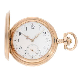 Swiss 14 carat rose gold hunting cased lever watch Circa 1905