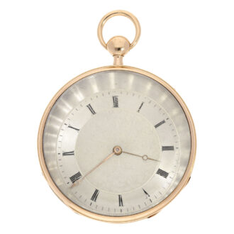 French 18 carat rose gold quarter repeating watch Circa 1800