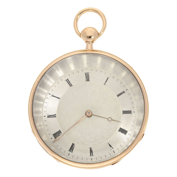 French 18 carat rose gold quarter repeating watch Circa 1800