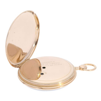 French 18 carat rose gold quarter repeating watch Circa 1800