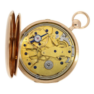 French 18 carat rose gold quarter repeating watch Circa 1800