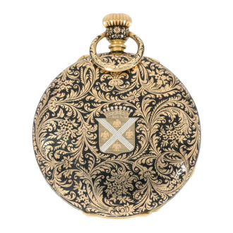 Exceptional Swiss gold and enamel decorated lever Circa 1860 Exceptional Swiss gold and enamel decorated lever Circa 1860