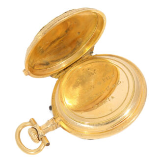 French gold, enamel and pearl set Louis XV watch Circa 1885
