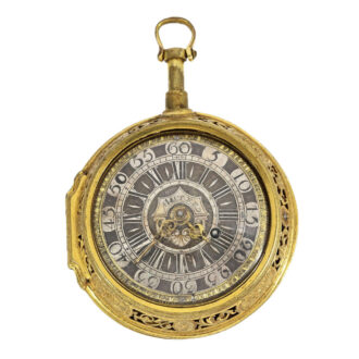 German gilt pair cased quarter repeating verge Circa 1750