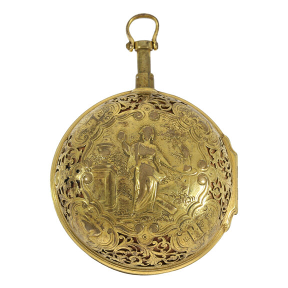 German gilt pair cased quarter repeating verge Circa 1750 German gilt pair cased quarter repeating verge Circa 1750