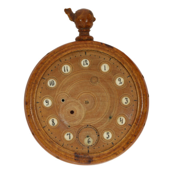 Extremely rare Russian birch wooden pocket watch Circa 1865 Extremely rare Russian birch wooden pocket watch Circa 1865