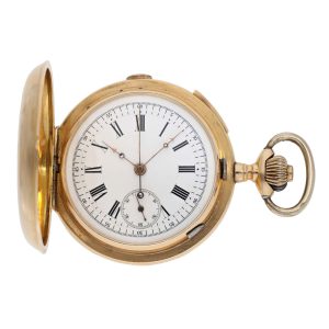 Swiss quarter repeating full hunter chronograph Circa 1900