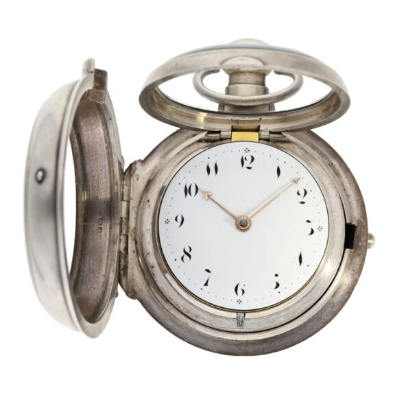 Rare English sterling silver pair cased coach clock Circa 1811 Rare English sterling silver pair cased coach clock Circa 1811