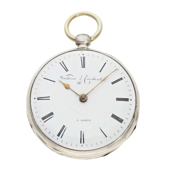 Swiss silver open faced verge pocket watch Circa 1820