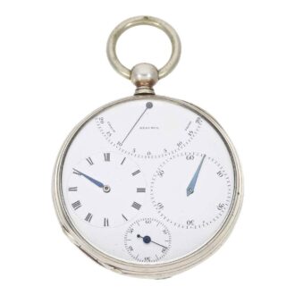 Technically rare Swiss silver lever with thermometer Circa 1850 Technically rare Swiss silver lever with thermometer Circa 1850
