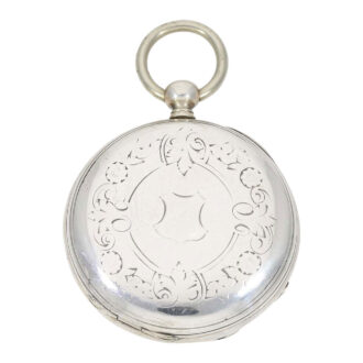 Technically rare Swiss silver lever with thermometer Circa 1850 Technically rare Swiss silver lever with thermometer Circa 1850