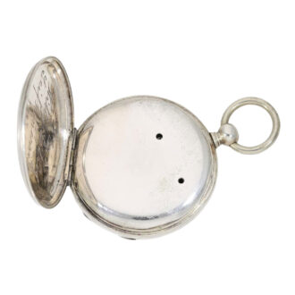 Technically rare Swiss silver lever with thermometer Circa 1850 Technically rare Swiss silver lever with thermometer Circa 1850
