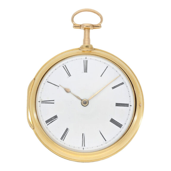 English 18k gold pair cased verge pocket watch Circa 1793 English 18k gold pair cased verge pocket watch Circa 1793