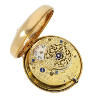 English 18k gold pair cased verge pocket watch Circa 1793 English 18k gold pair cased verge pocket watch Circa 1793