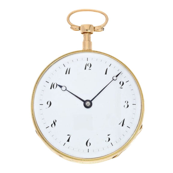 Swiss rose gold quarter repeating musical watch Circa 1820