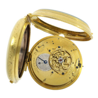 Impressing hour repeating, self striking clock watch Circa 1800