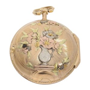 French multi coloured gold Louis XV verge watch Circa 1760