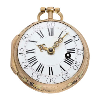 French multi coloured gold Louis XV verge watch Circa 1760
