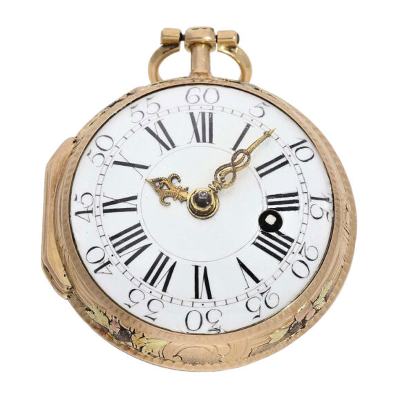 French multi coloured gold Louis XV verge watch Circa 1760 French multi coloured gold Louis XV verge watch Circa 1760