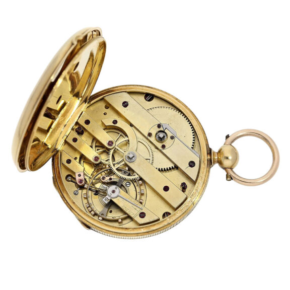 Swiss gold Lépine with pivoted detent escapement Circa 1850 Swiss gold Lépine with pivoted detent escapement Circa 1850