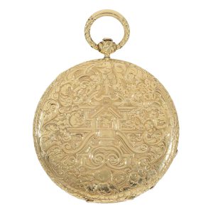 Swiss 18k gold watch with very thin Lépine calibre Circa 1850